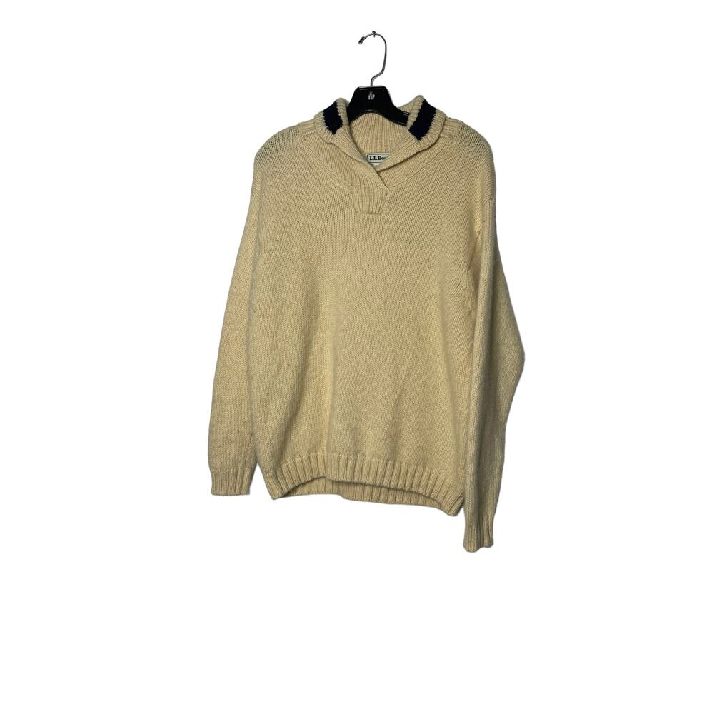 Vintage LL Bean Wool Blend Sweater Classic Style Womans Large Retro Gorpcore